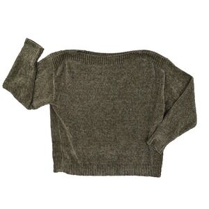 Tommy Bahama St. Luna Chenille Long Sleeve Sweater Green Women's Medium Soft